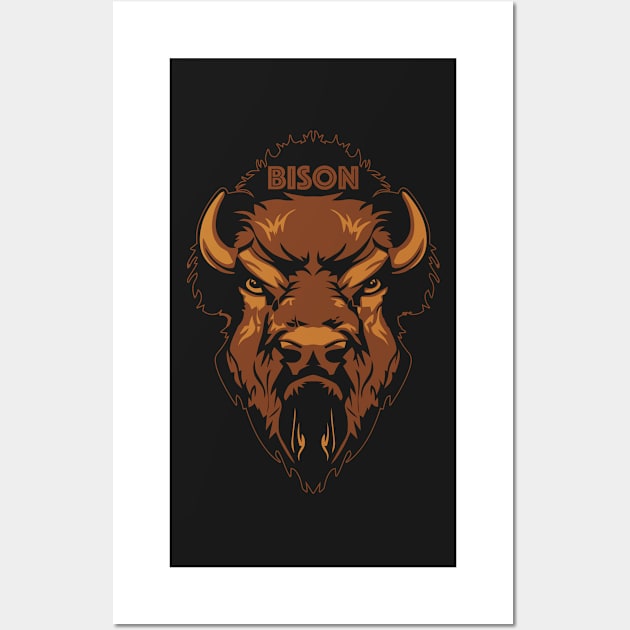 Bison Wall Art by Abili-Tees